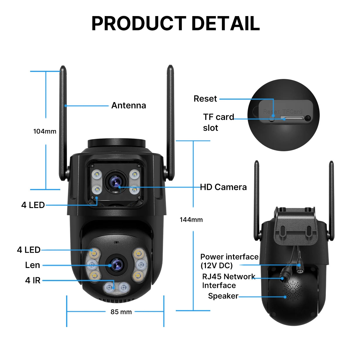 Advanced 4K AI Outdoor Security Camera