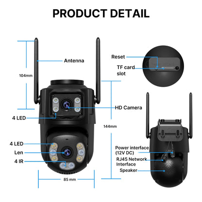 Advanced 4K AI Outdoor Security Camera