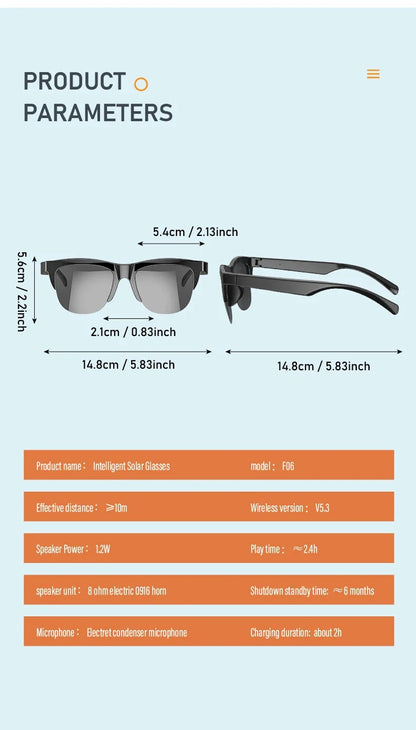 Smart Bluetooth Sports Sunglasses