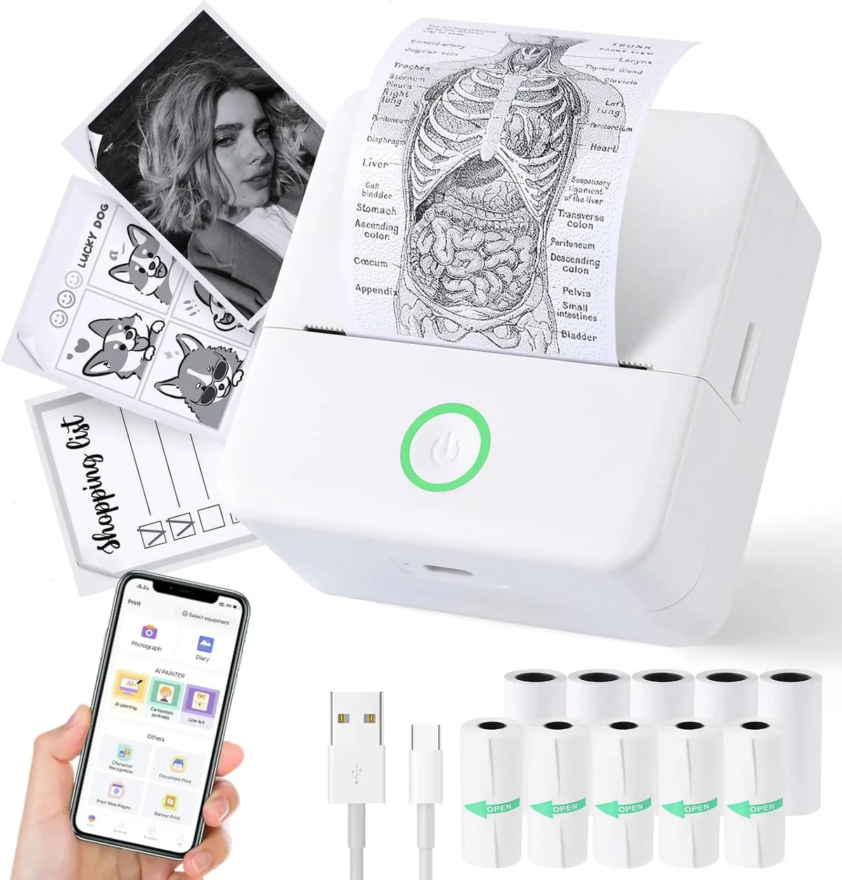 Portable Bluetooth Thermal Mini Printer