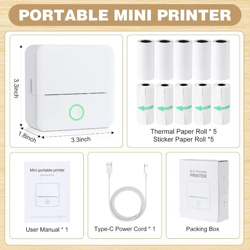 Portable Bluetooth Thermal Mini Printer