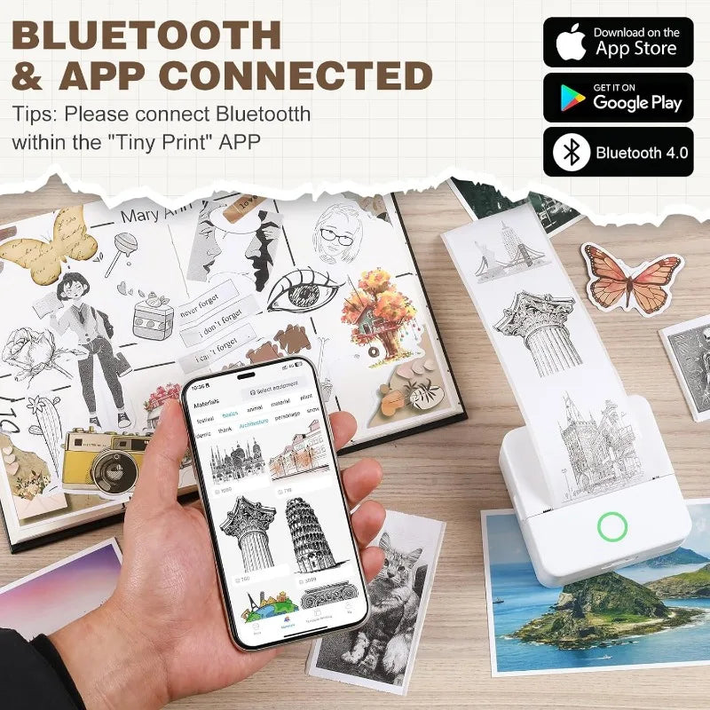 Portable Bluetooth Thermal Mini Printer