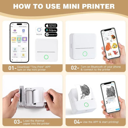Portable Bluetooth Thermal Mini Printer