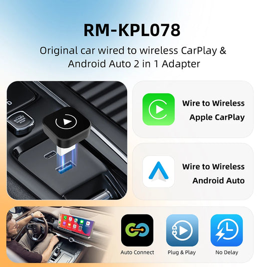 2-in-1 Wireless CarPlay Adapter