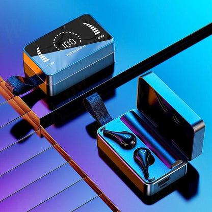 Apex Pro Wireless Earbuds with 3500mAh Mirror Power Bank Case