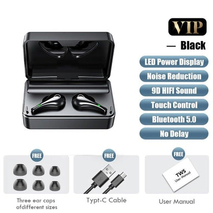 Apex Pro Wireless Earbuds with 3500mAh Mirror Power Bank Case